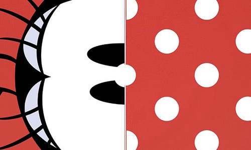 Oniva A Picnic Time Brand Oniva Disney® Mickey Mouse Portable Folding Table In Red