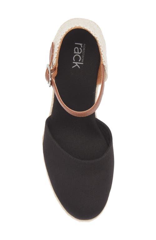 Nordstrom Rack Sonia Wedge Sandal In Black