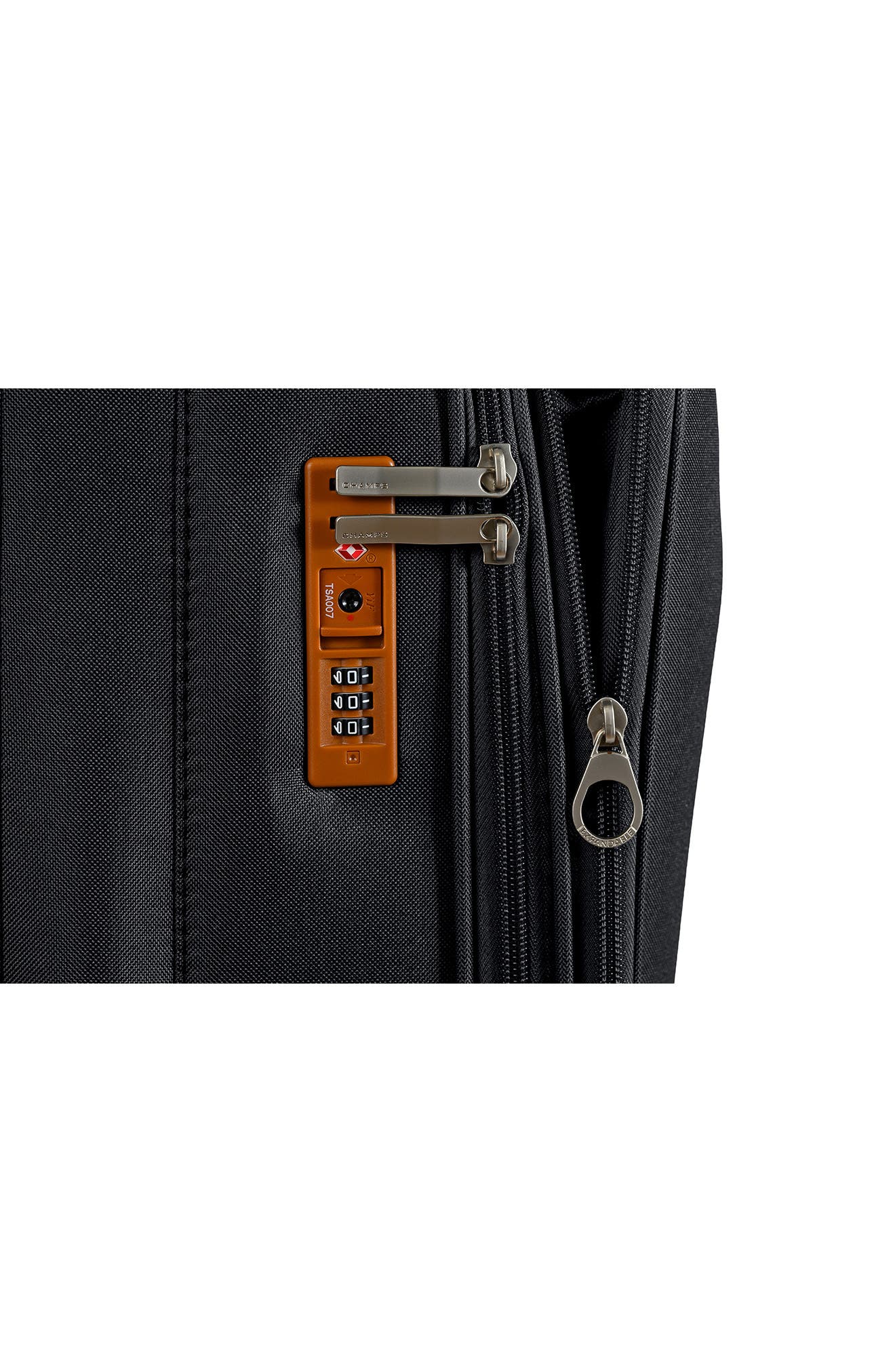 CHAMPS Classic 3-Piece Luggage Set, Alternate, color, Black