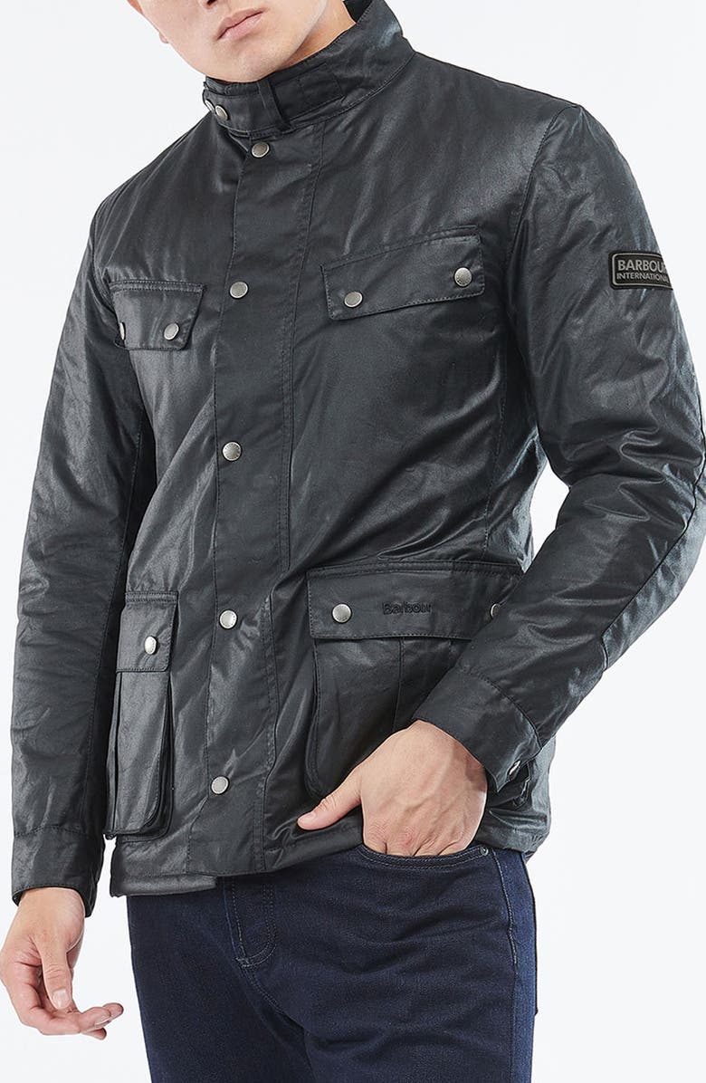 Barbour Tourer Duke Waxed Jacket, Alternate, color, 