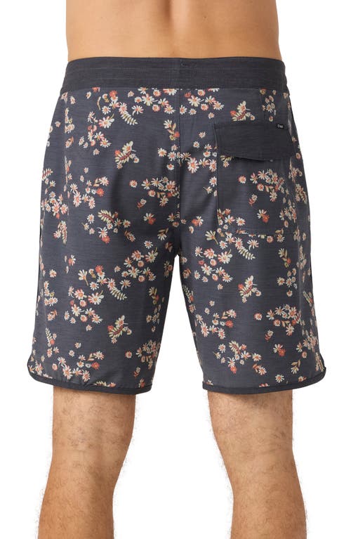 O'neill Og Print Scallop Swim Trunks In Graphite