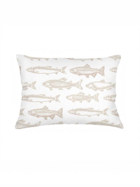 School of Fish Linen Pillow Cover Only
