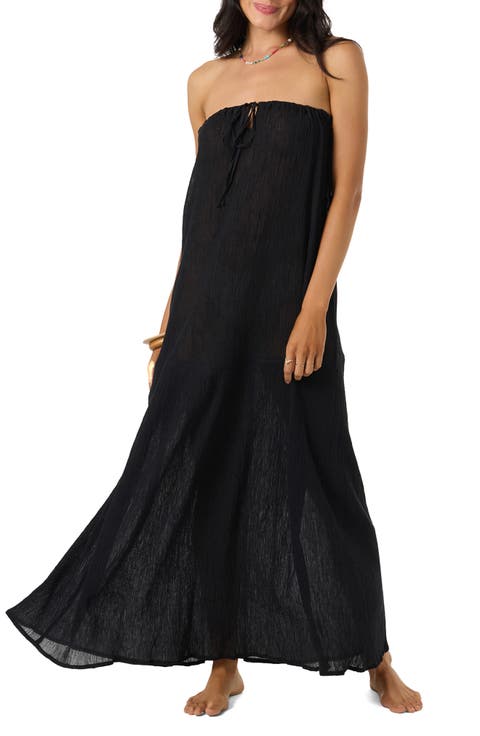 Janey Strapless Cover-Up Maxi Dress
