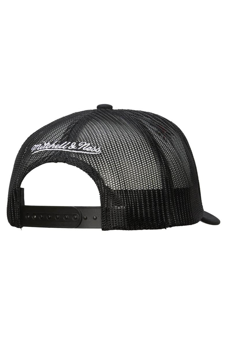 Men's Mitchell & Ness White/Black San Jose Sharks Gridlock Trucker Adjustable Hat, Alternate, color, White