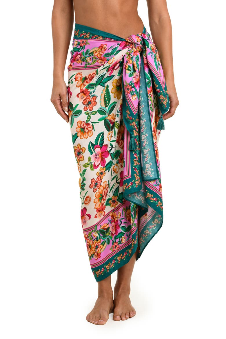 Zen Garden Cover-Up Pareo, Main, color, BLUE/ GREEN MULTI