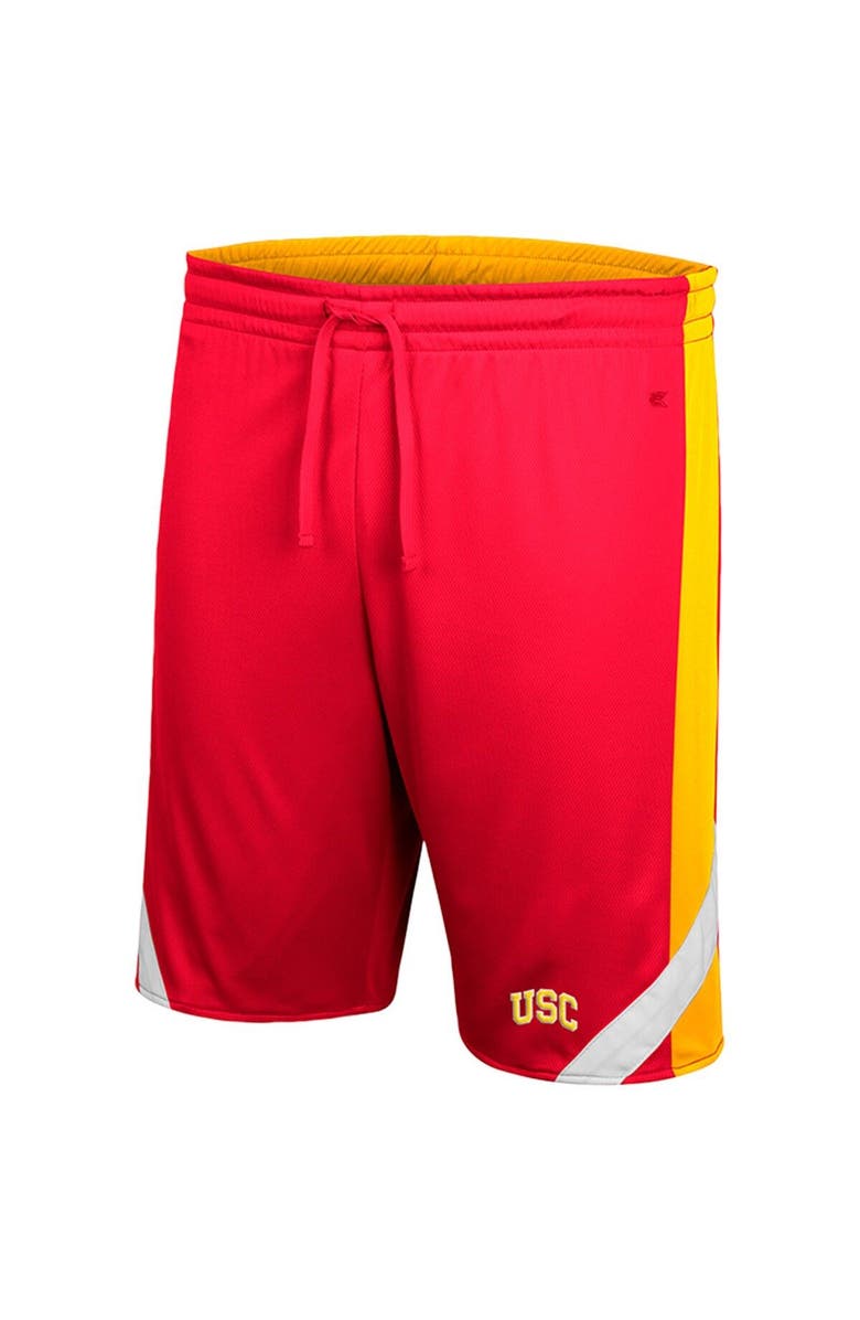 COLOSSEUM Men's Colosseum Cardinal/Gold USC Trojans Am I Wrong Reversible Shorts, Alternate, color,