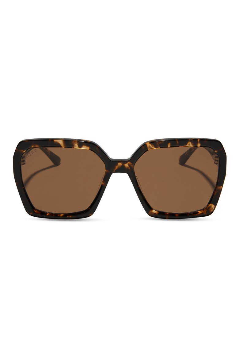 Sloane 54mm Square Sunglasses, Main, color, BROWN