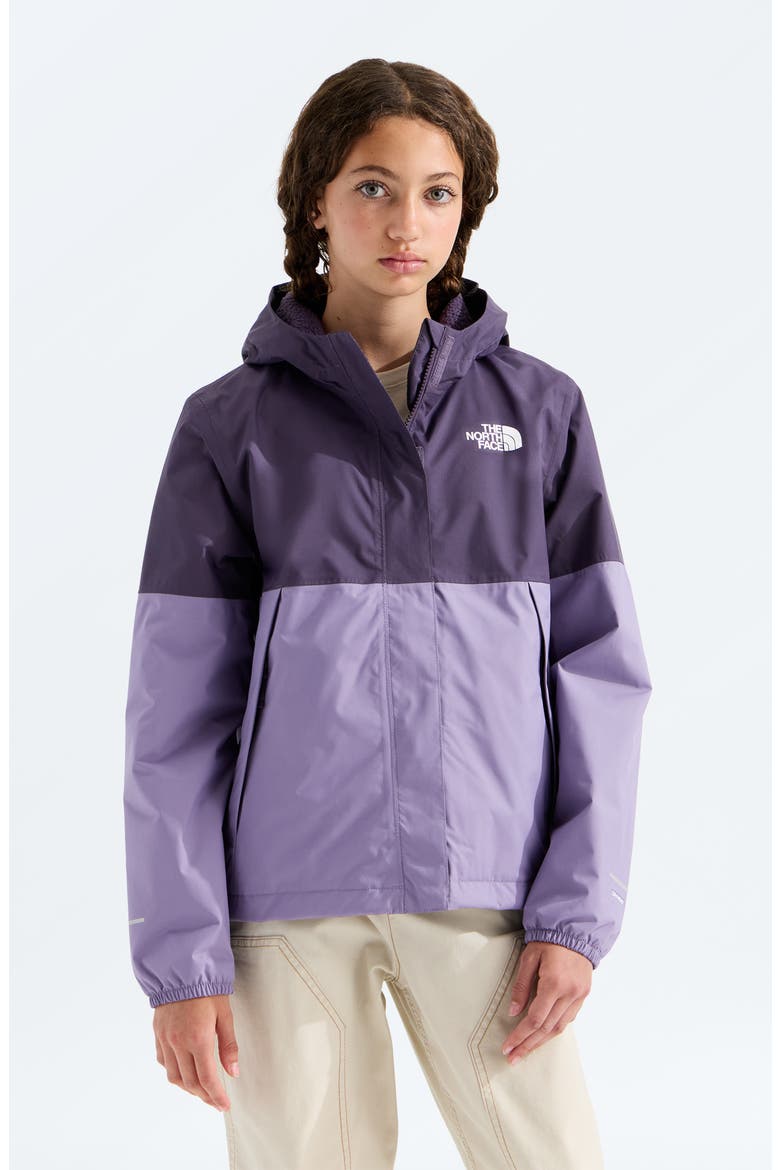 Kids' Antora Hooded Waterproof Rain Jacket, Main, color, ENDLESS DUSK GROUNDE