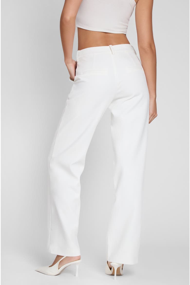 Classic Column Straight Trousers, Alternate, color, White