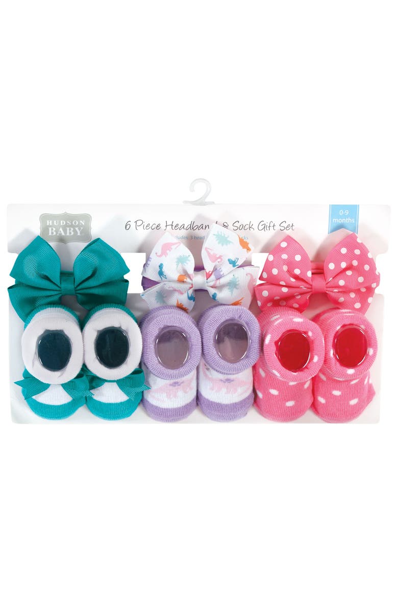 Headband & Socks Giftset, Alternate, color, Dinosaurs