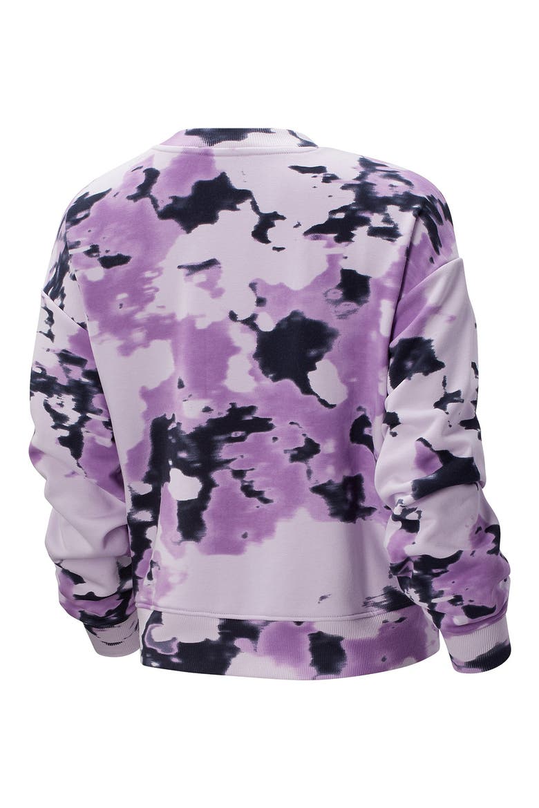 NB Athletics Tie Dye Sweatshirt, Alternate, color, PURPLE/ SILENT GREY