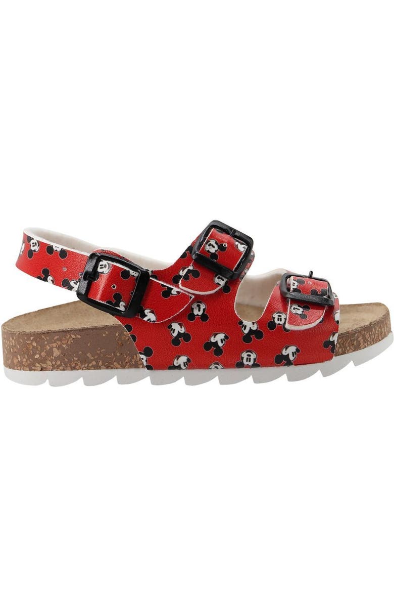 Master of Arts Mini Mickey Print Sandals, Alternate, color, Red