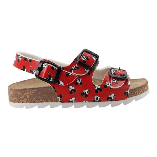 Moa Master Of Arts Master Of Arts Mini Mickey Print Sandals In Red
