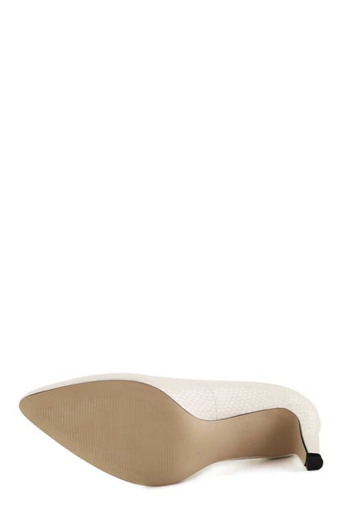Marc Joseph New York Cortland St. Leather Pump In White