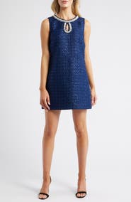 Lilly Pulitzer® Ronan Embellished Tweed Skirted Romper