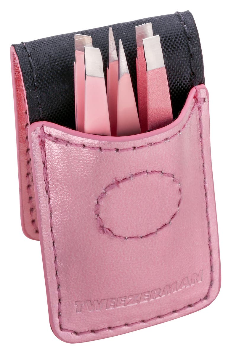 TWEEZERMAN Micro Mini Tweezer Set, Alternate, color, Pink