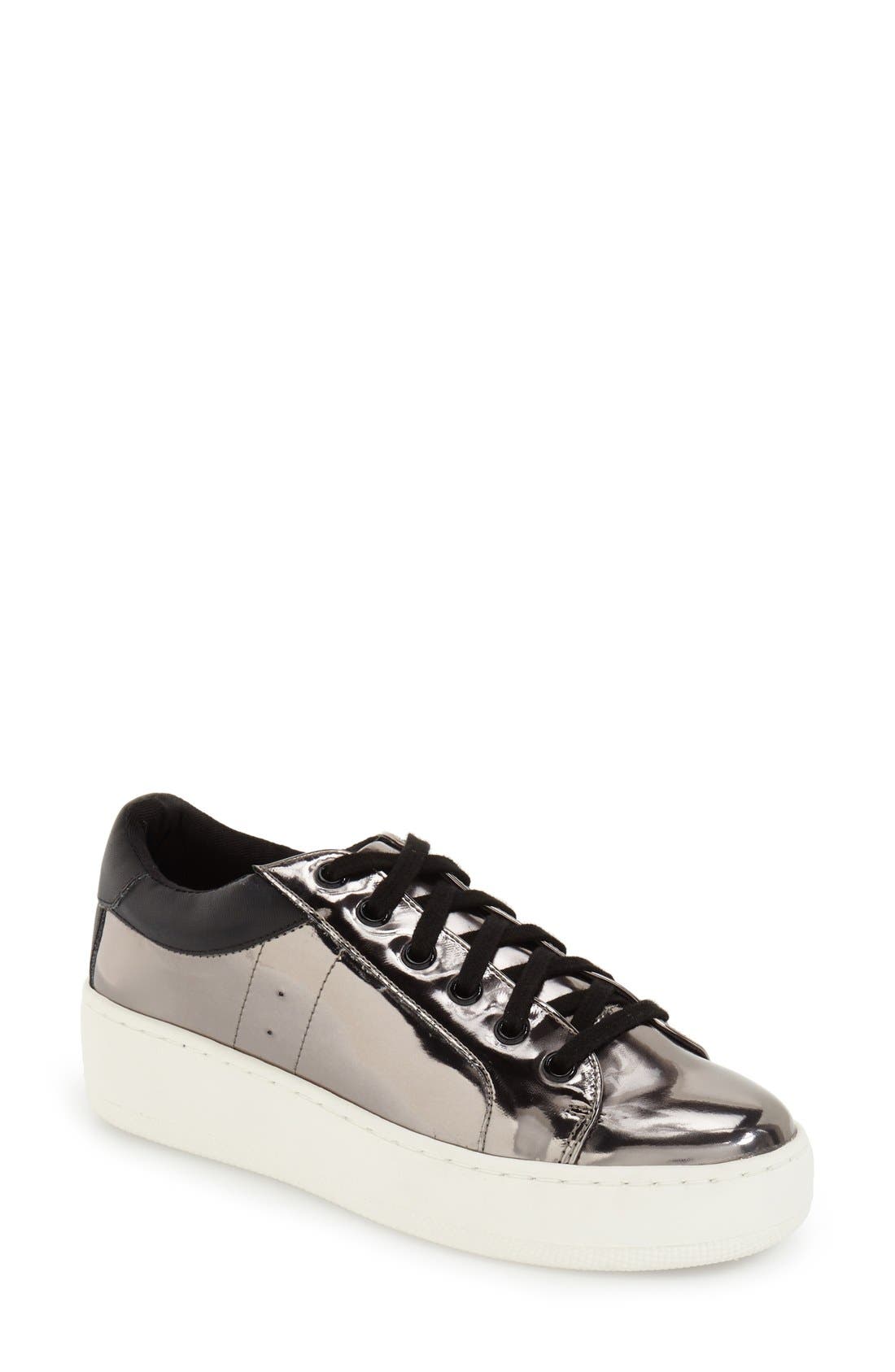 Steve Madden Bertie Metallic Platform Sneaker, Main, color, 