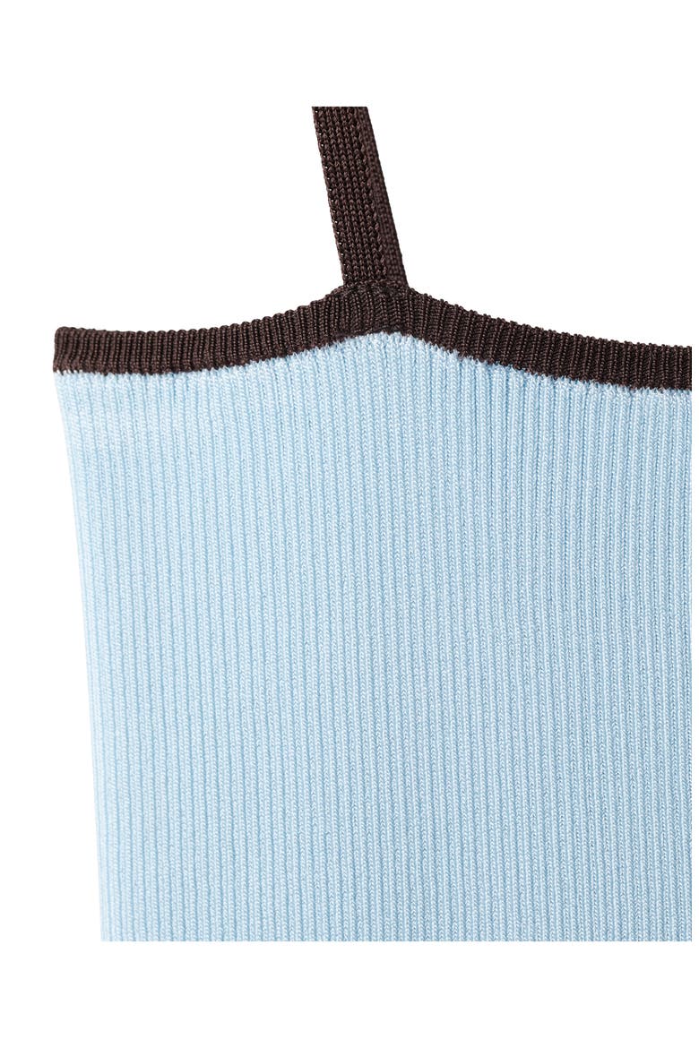 Fitted Ribbed Tank, Alternate, color, SKY BLUE