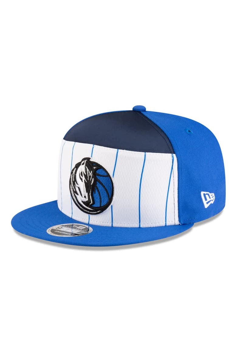 Men's New Era  White/Blue Dallas Mavericks 2025 NBA Tip Off Split Panel 9FIFTY Snapback Hat, Alternate, color, White
