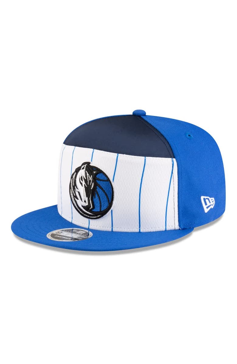 New Era Men's New Era  White/Blue Dallas Mavericks 2025 NBA Tip Off Split Panel 9FIFTY Snapback Hat, Alternate, color, White