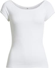 BP. Lace Trim Cotton Blend T-Shirt