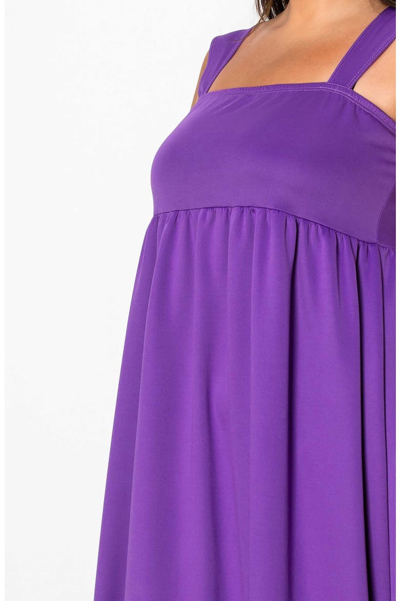 Angelika Ruffle Hem Sleeveless Maxi Dress, Alternate, color, PURPLE