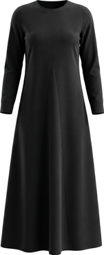 La Enceinte Maternity Crepe Long Sleeve Flared Maxi Dress