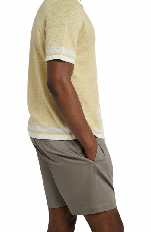 Onia Garment Dye Cotton Drawstring Shorts 6 Cinder In Gray