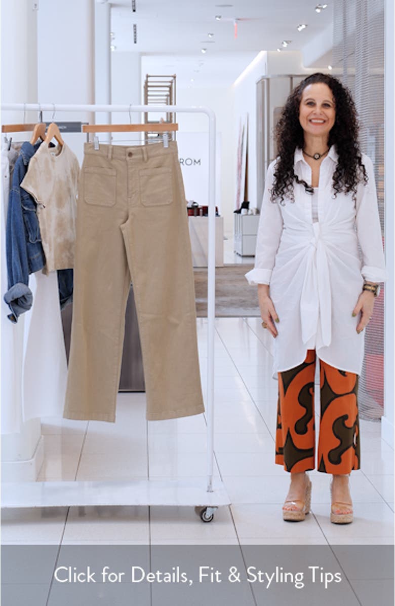 The Emmett Patch Pocket Wide Leg Pants, sales video thumbnail
