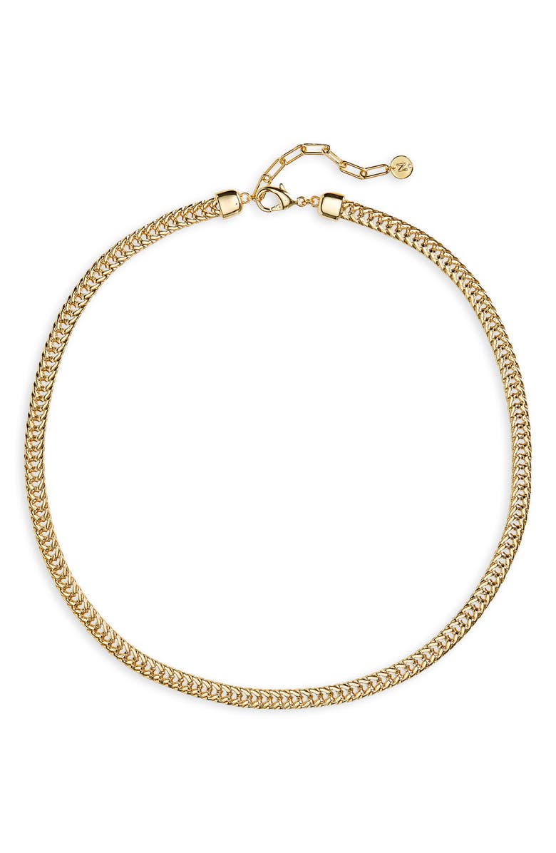 Nordstrom Foxtail Flat Chain Necklace, Main, color, Gold