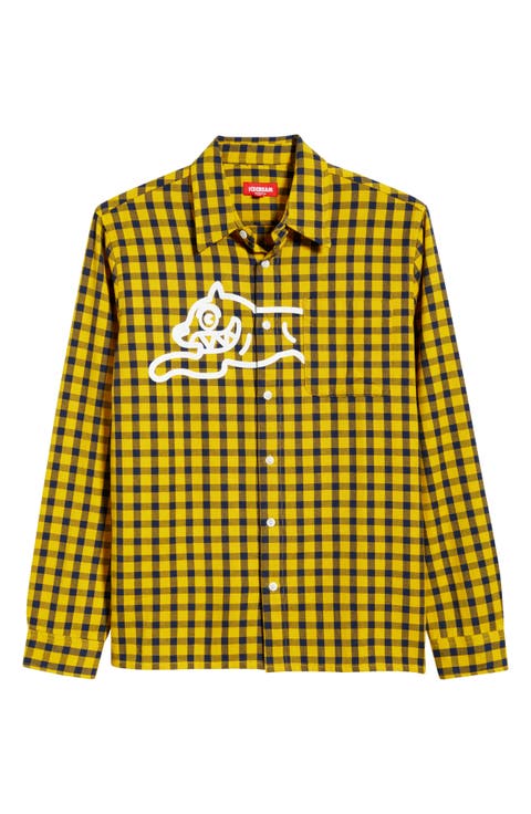 Mean Gene Long Sleeve Button-Up Shirt