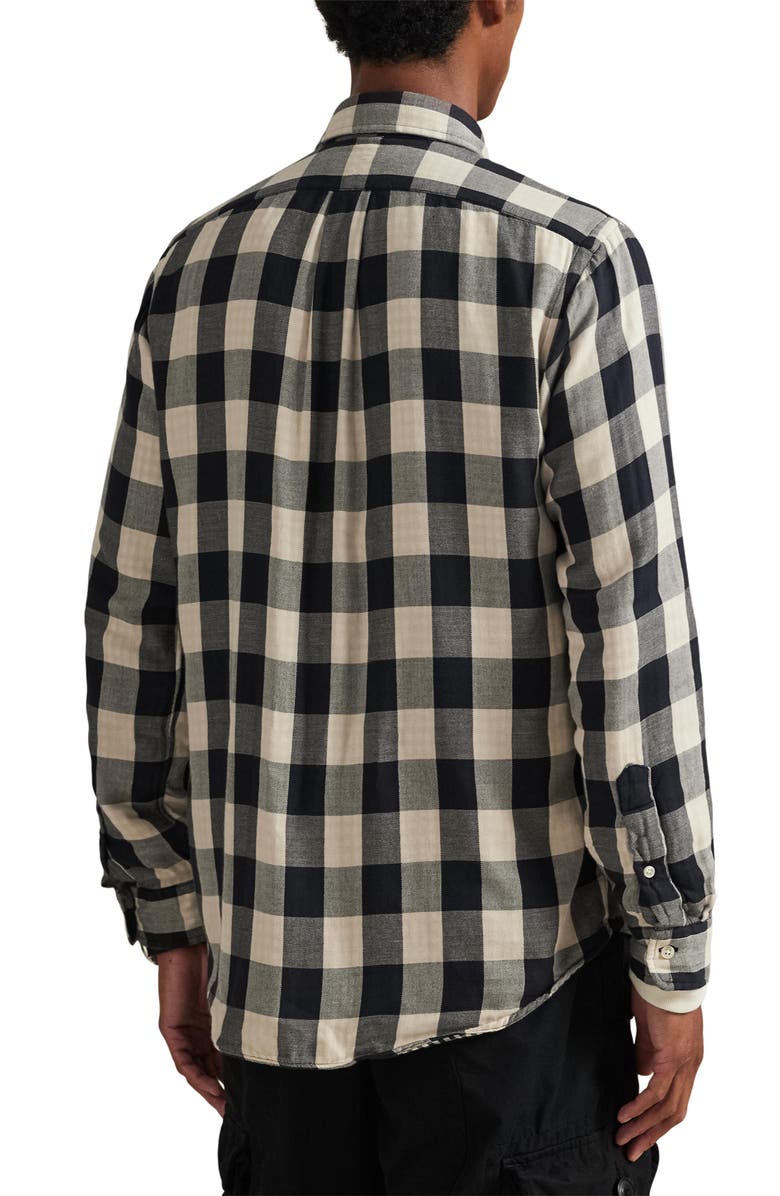 Polo Ralph Lauren Classic Fit Check Cotton Twill Button-Down Shirt, Alternate, color, Cream/ Black