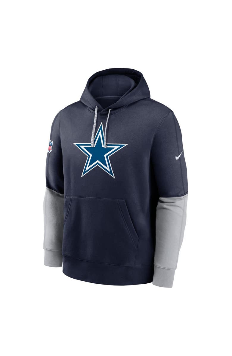Nike Men's Nike Navy Dallas Cowboys 2024 Sideline Club Pullover Hoodie, Alternate, color, Navy