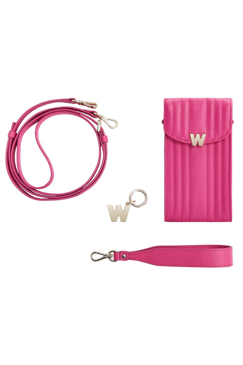Mimi Phone Case with Wristlet & Lanyard, Alternate, color, Pink