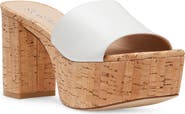 Stuart Weitzman Squarehigh Platform 95 Slide Sandal