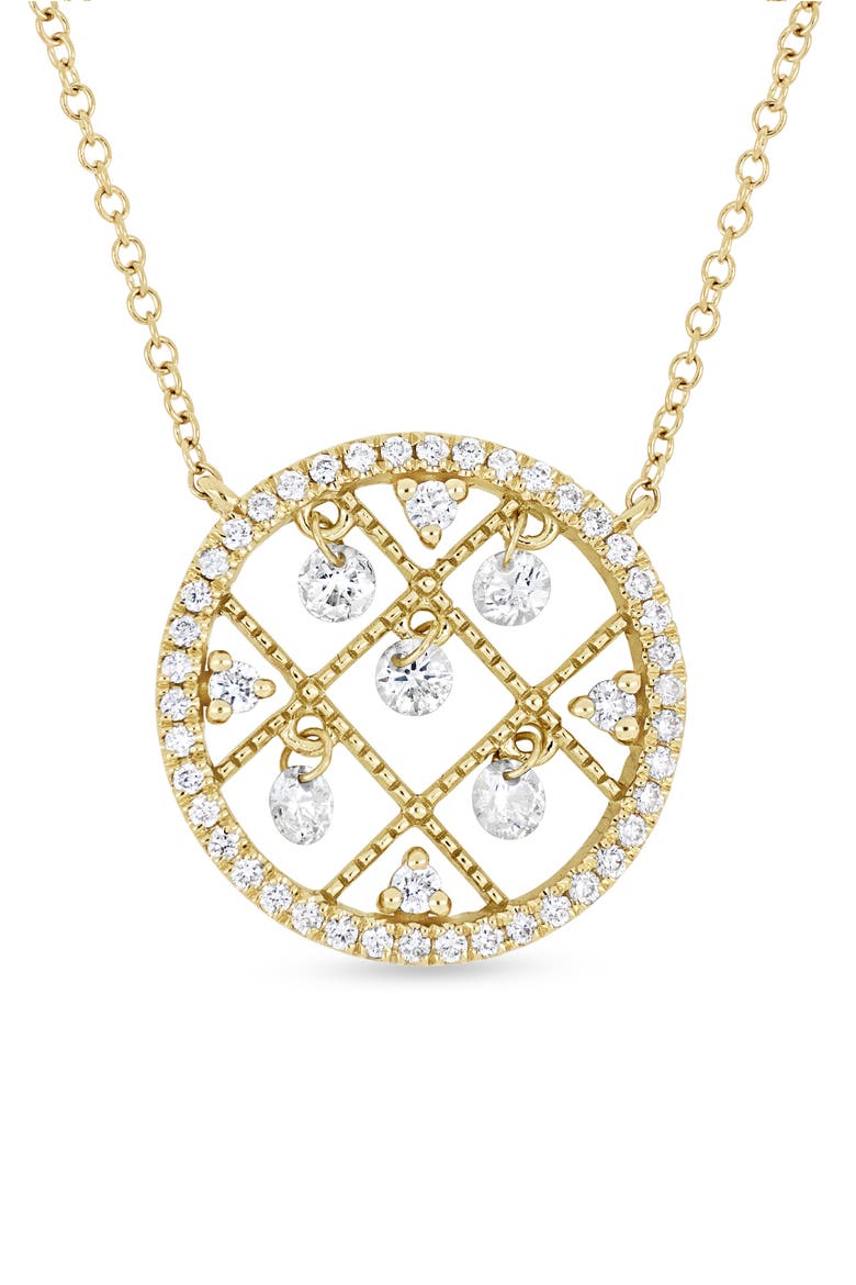 Audrey Diamond Pendant Necklace, Alternate, color, 18K YELLOW GOLD