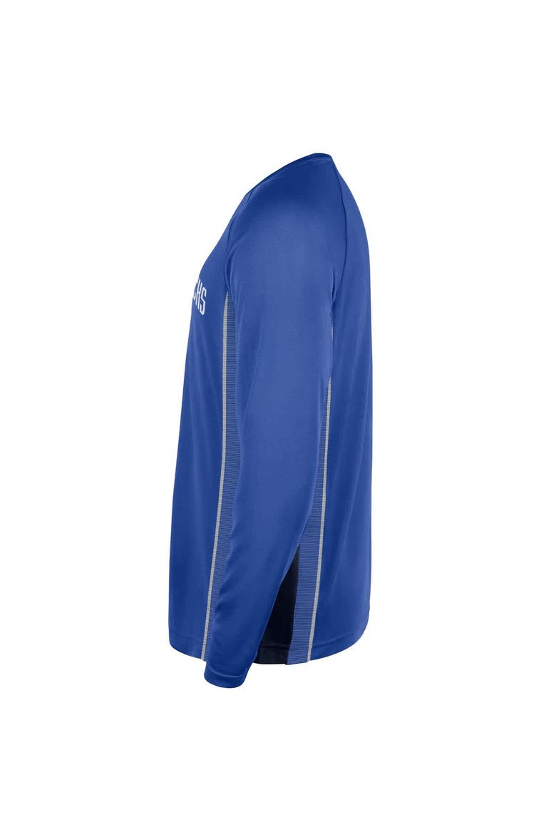 Men's Nike Blue Dallas Mavericks 2025/26 Authentic Pre-Game Legend Dri-FIT Long Sleeve Shooting Shirt, Alternate, color, Blue