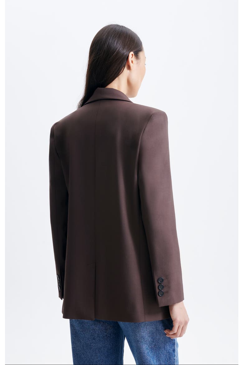 Blazer Jacket, Alternate, color, Chocolat