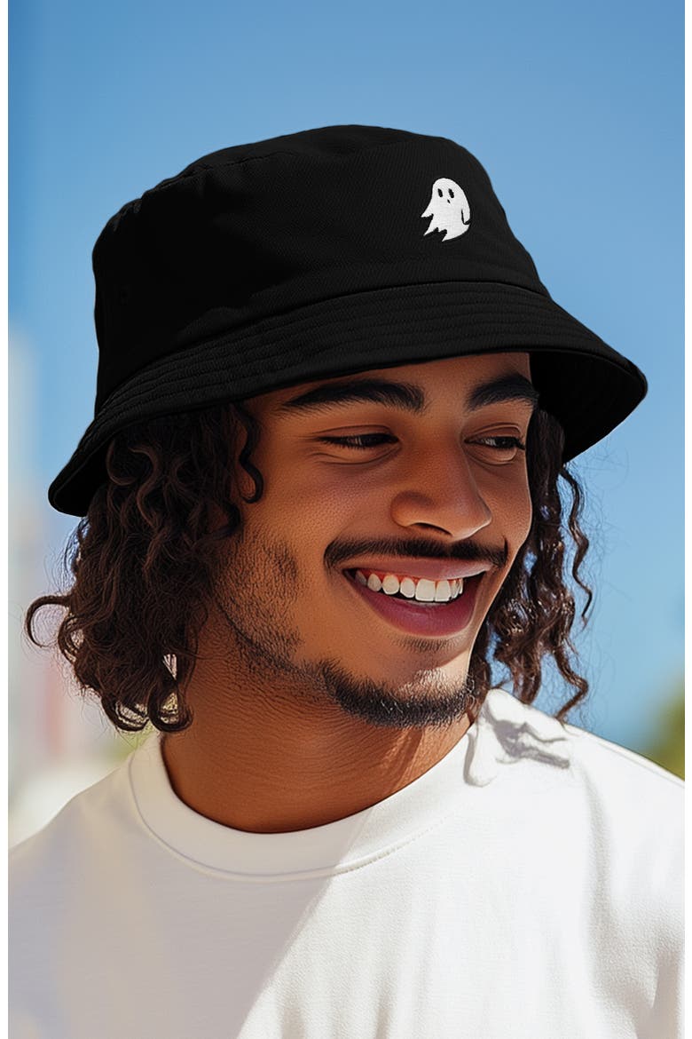Ghost Bucket Hat, Alternate, color, Black