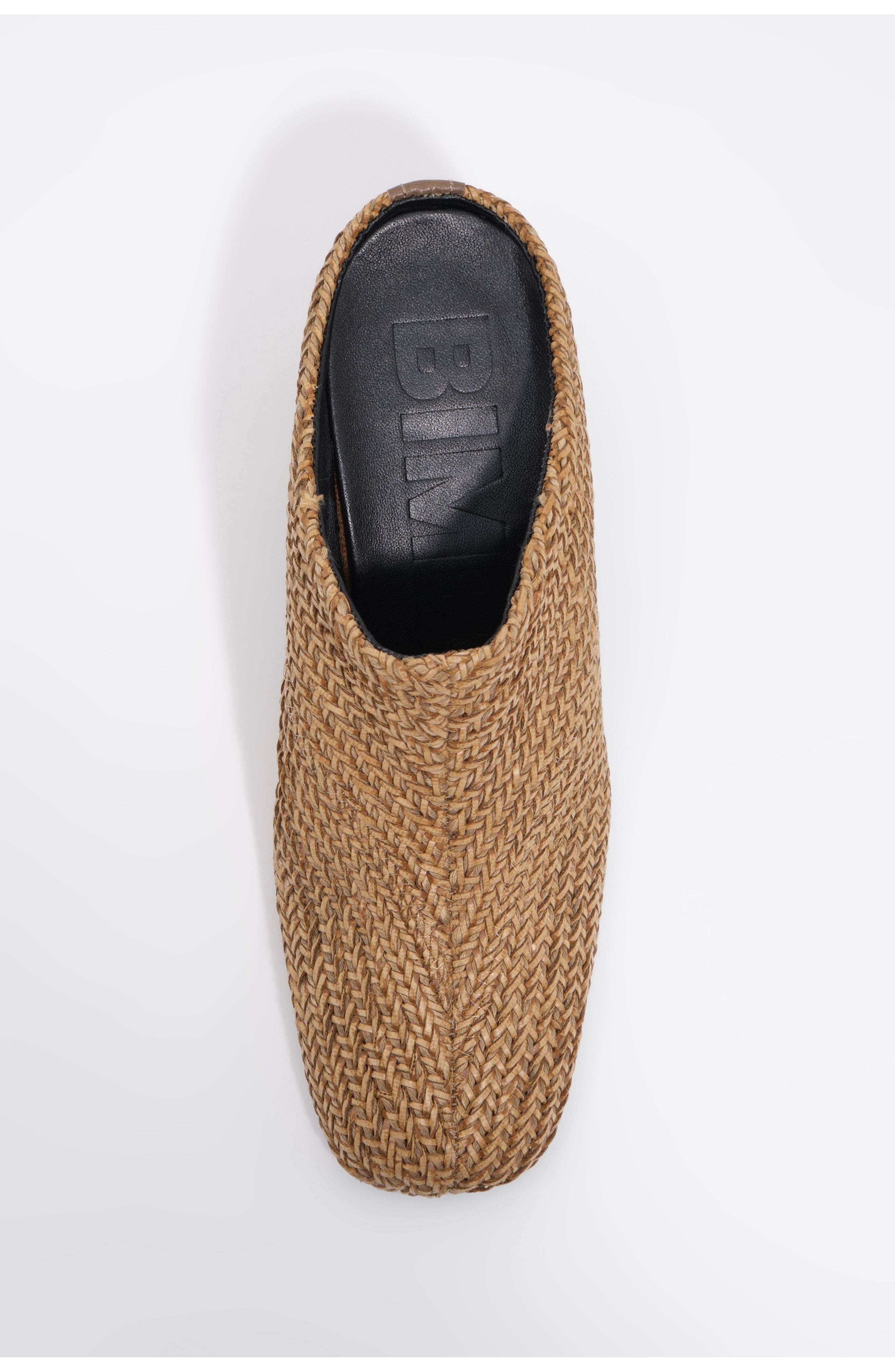 Plaited Heel Clog, Alternate, color, DARK NATURAL