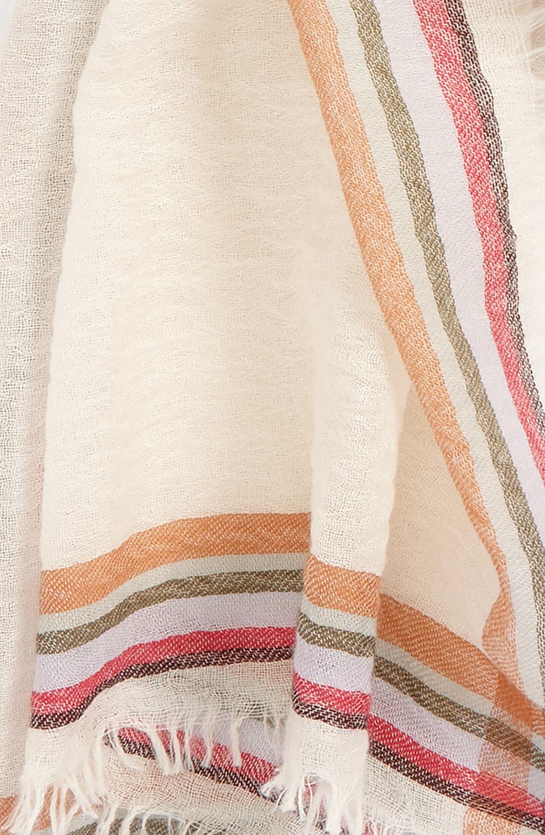 Tory Burch 'Signature' Wool Scarf, Alternate, color,