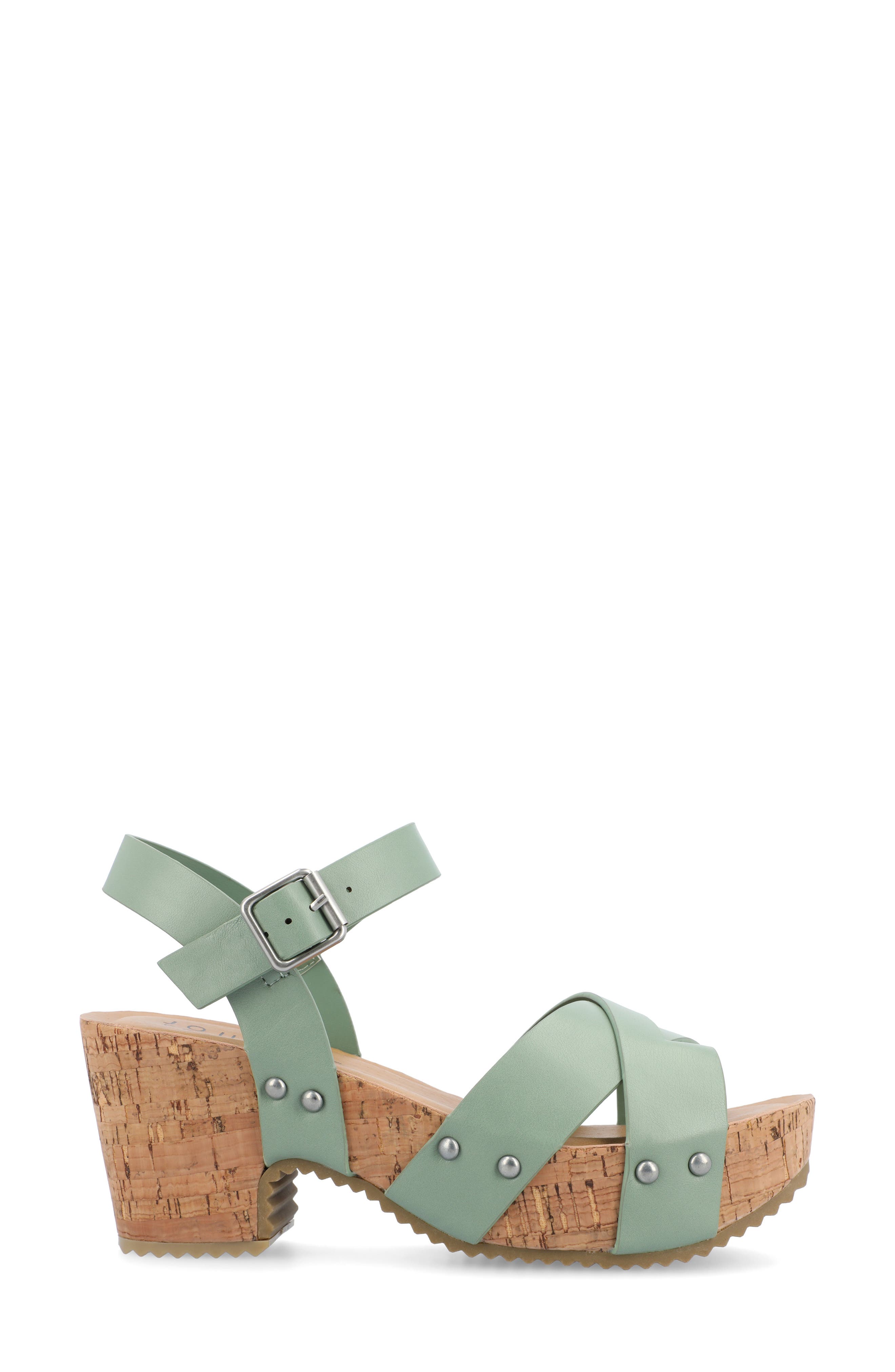Platform Sandal, Alternate, color, GREEN