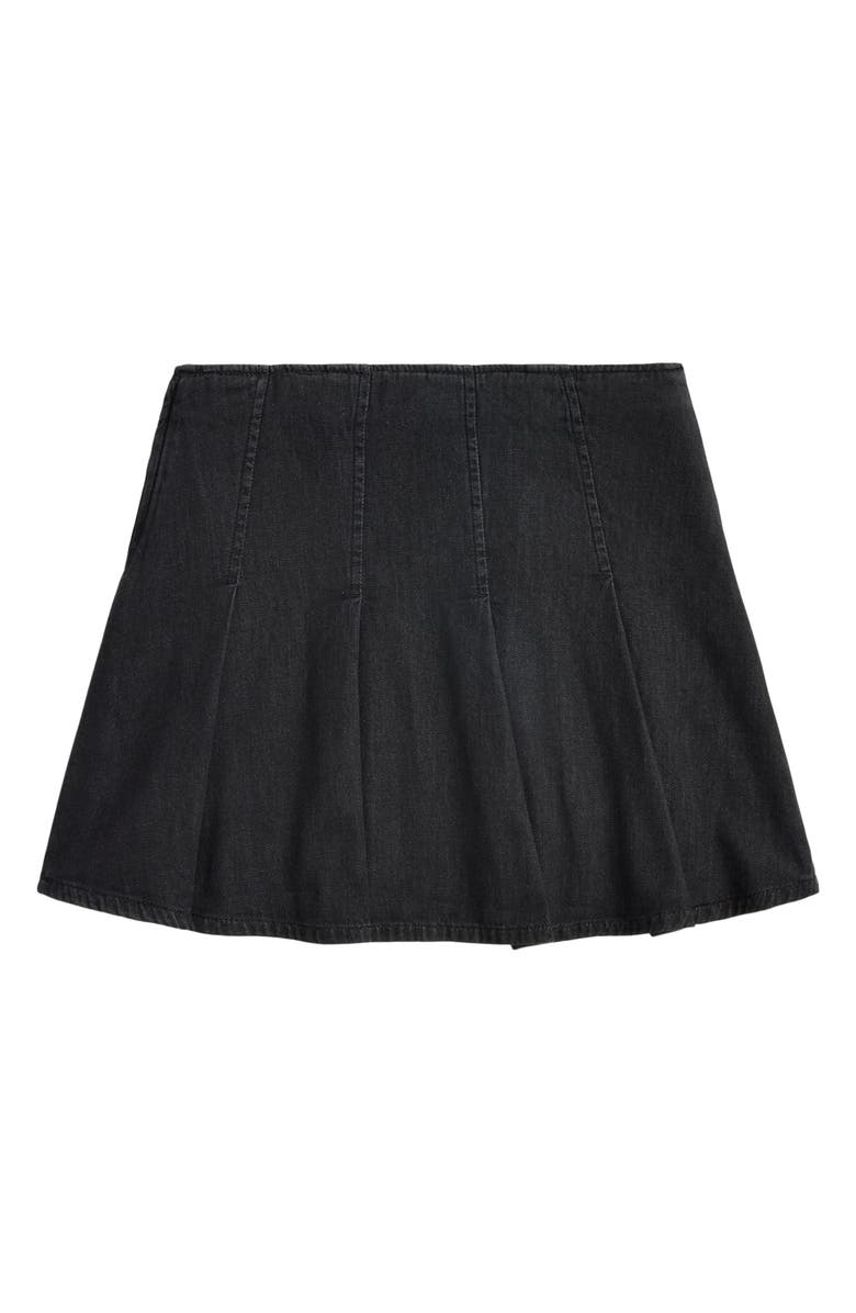 Polo Ralph Lauren Kids' Pleated Denim Skirt, Alternate, color, Black