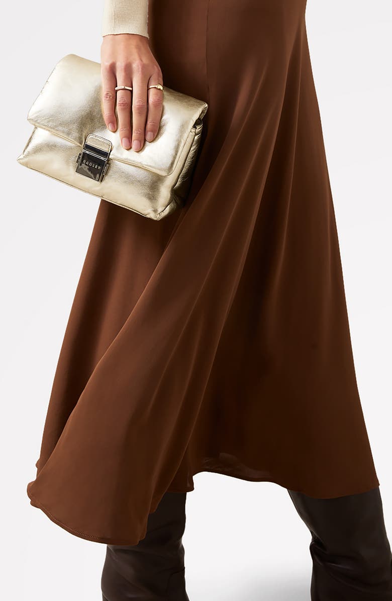 Radley Bondcourt Flap Crossbody Bag, Alternate, color, Icy Gold