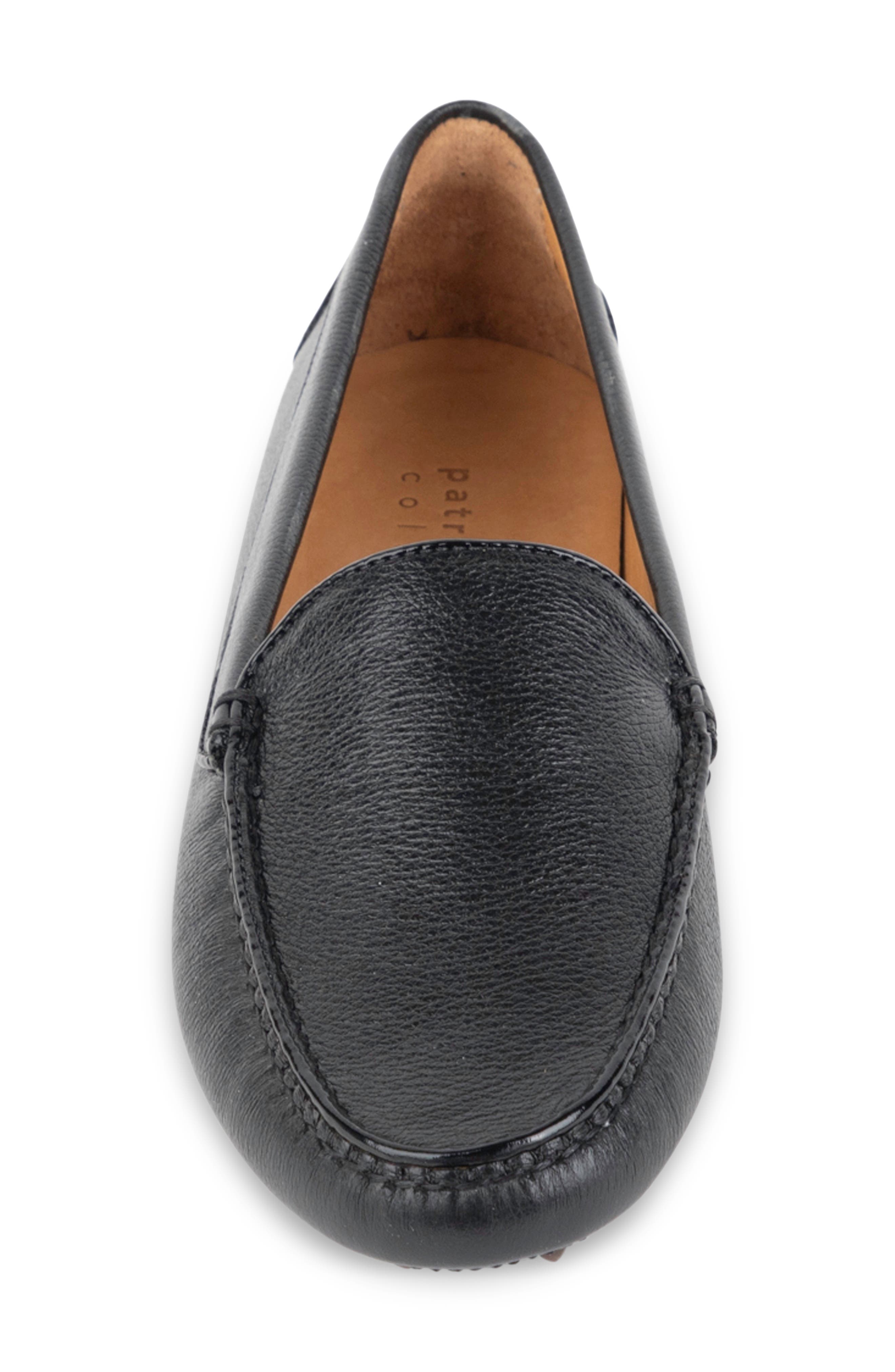 patricia green Jill Piped Driving Shoe, Alternate, color, Black