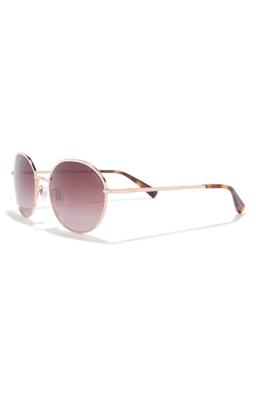 Ted Baker 56mm Gradient Round Sunglasses In Gold