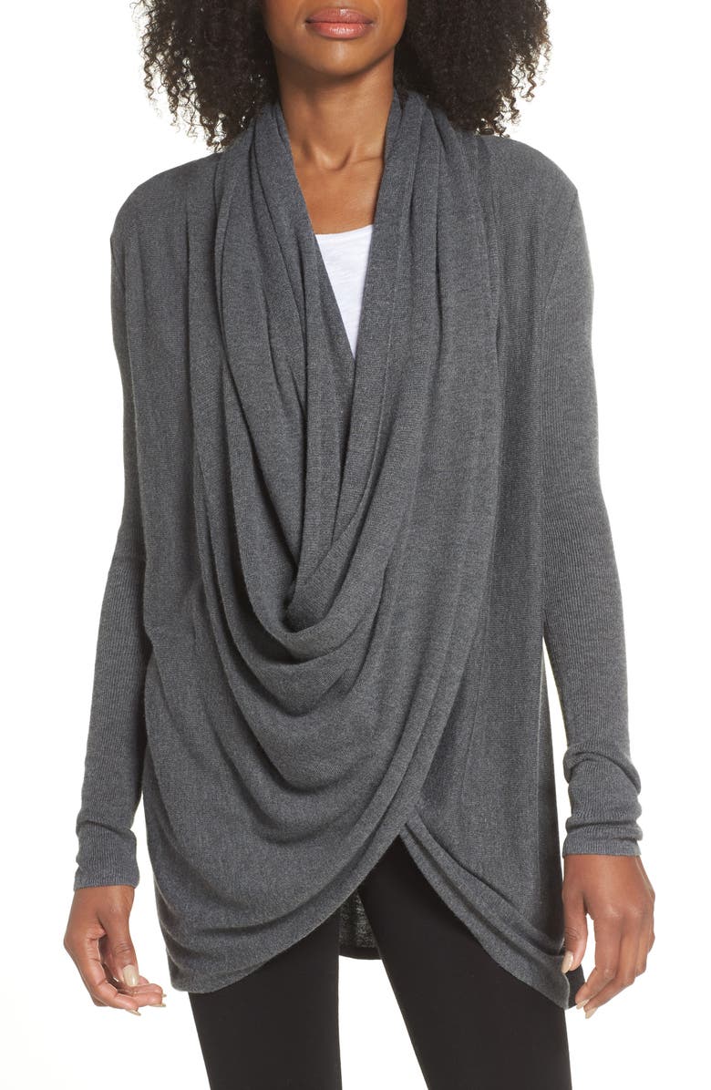Nordstrom Lingerie Long Wrap Cardigan, Main, color,