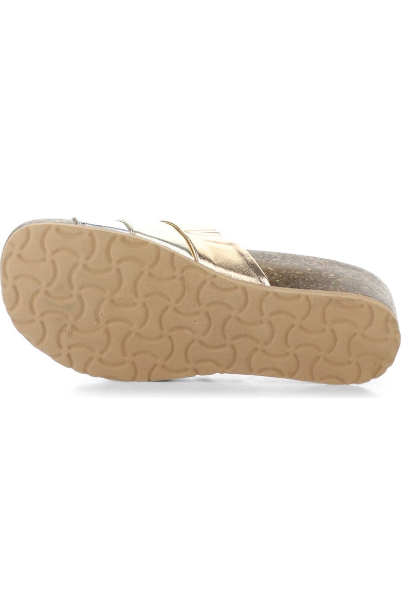 Bos. & Co. Libby Platform Wedge Slide Sandal, Alternate, color, Pearl Combo