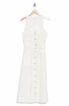 Ramy Brook Nomi Belted Sleeveless Midi Dress