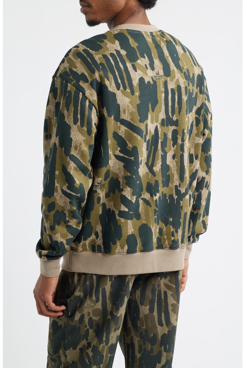 Range Tour Divot Camo Cotton Sweatshirt, Alternate, color, BARK CAMO